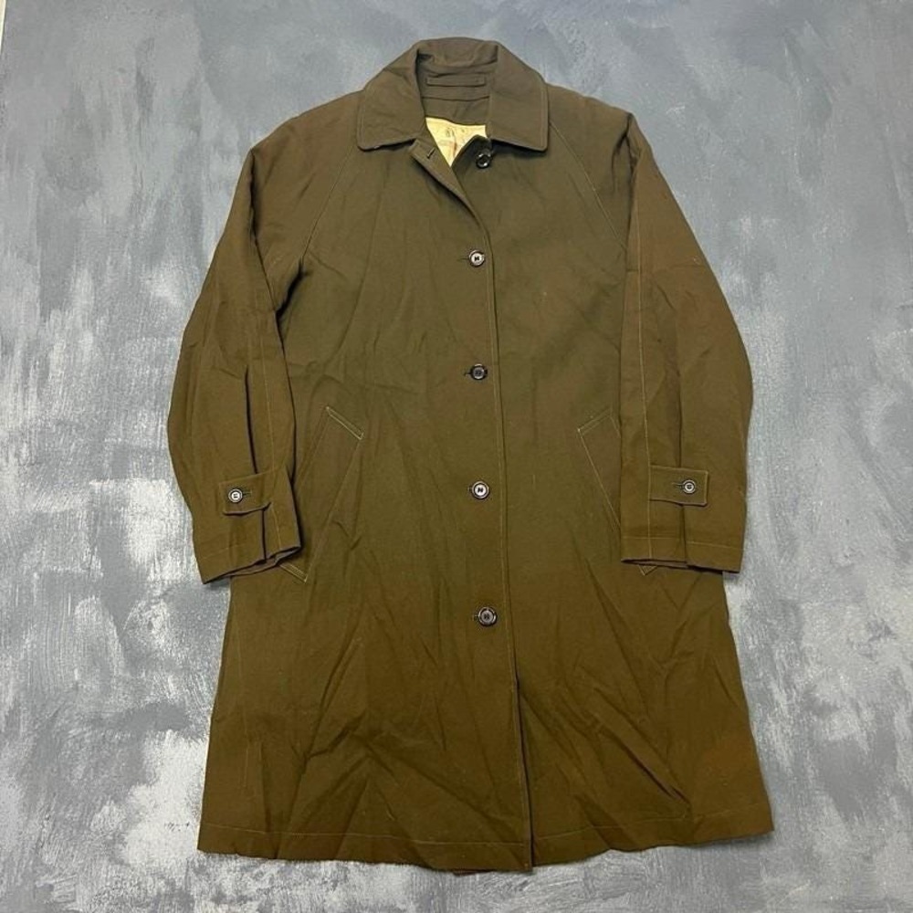 Burberry Trench Coat Small Green 2000s Lined